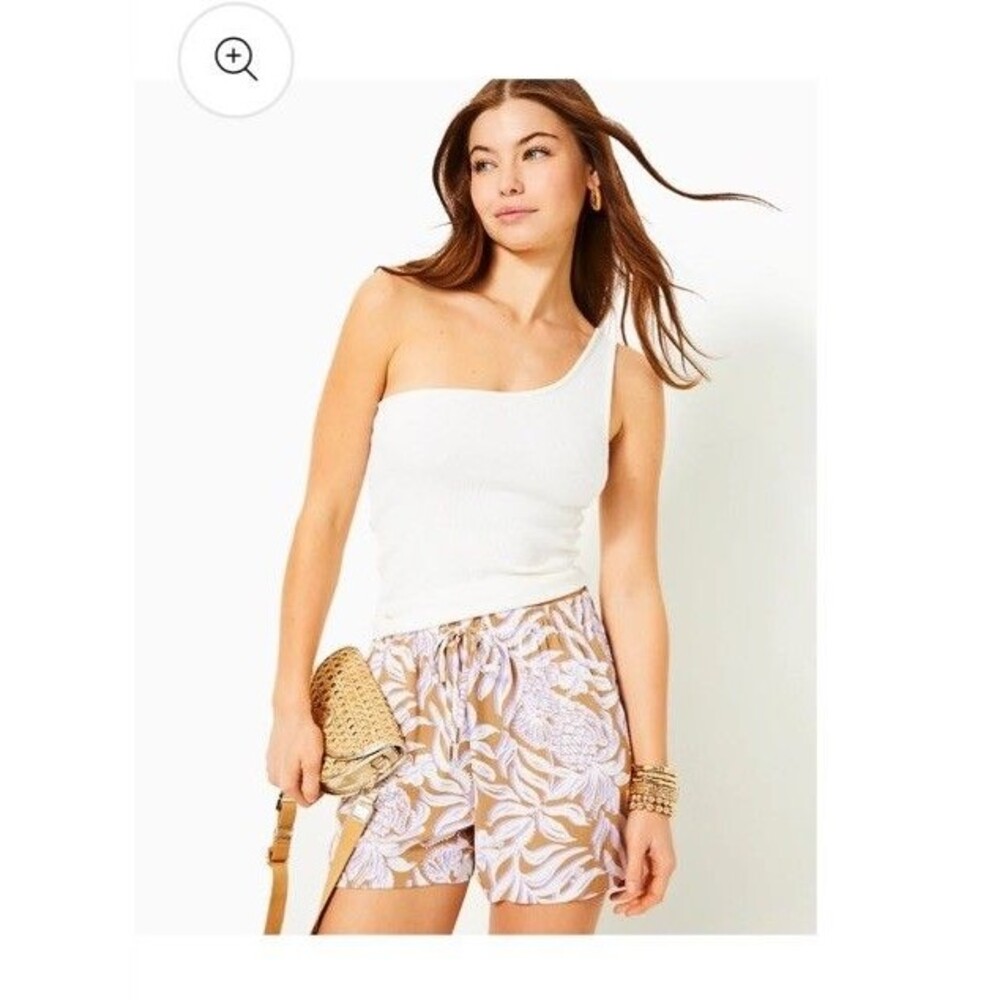 NWT Lilly Pulitzer Croix 5” Shorts Rattan Bon Vivants High Rise size XL